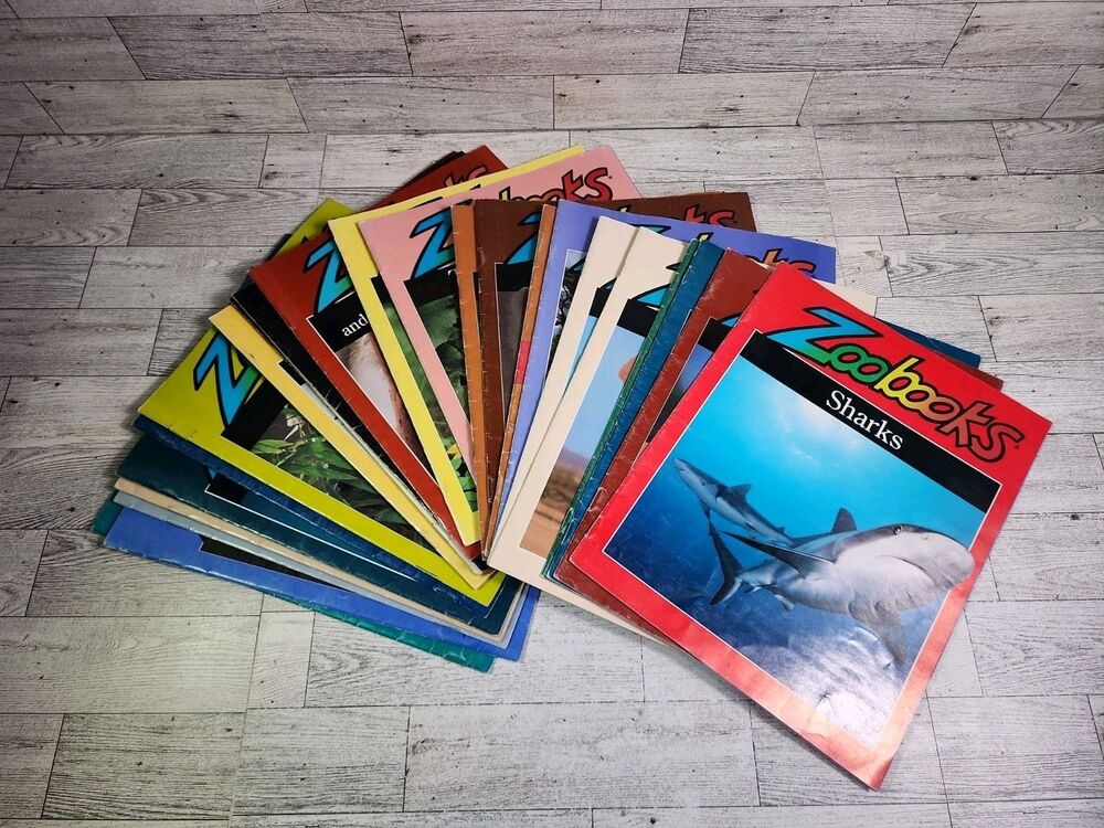 Zoobooks Lot of 26 Vintage Animal Magazines 90s Kids School Sharks Snakes Bears